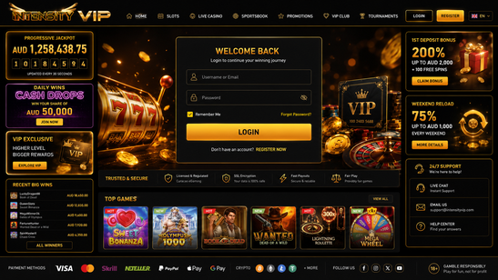 intensity casino Gameplay
